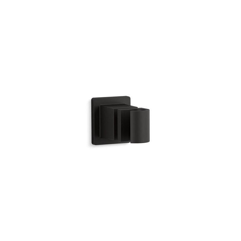 KOHLER K-98348-BL Awaken Adjustable Wall Holder In Matte Black
