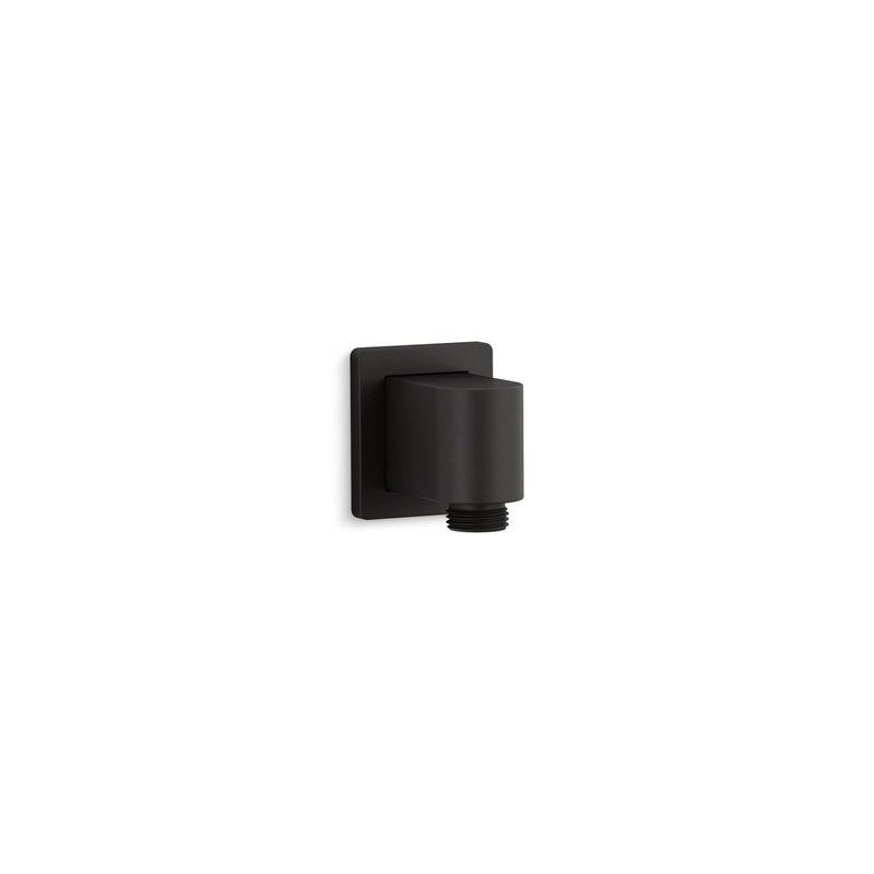 KOHLER K-98350-BL Awaken Wall-Mount Supply Elbow In Matte Black