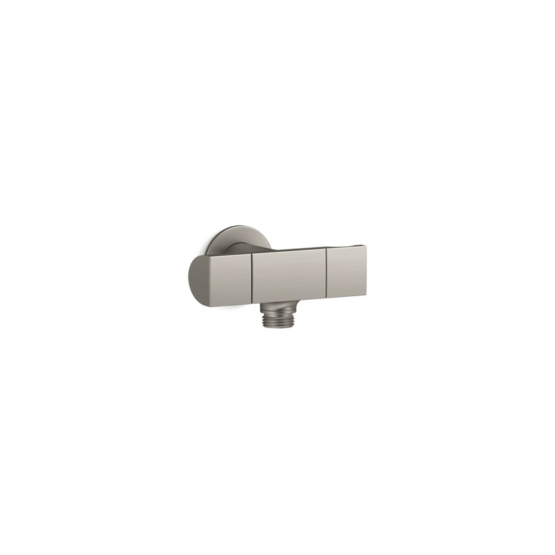 KOHLER K-98355-BN Exhale Wall-Mount Handshower Holder With Supply Elbow And Volume Control In Vibrant Brushed Nickel
