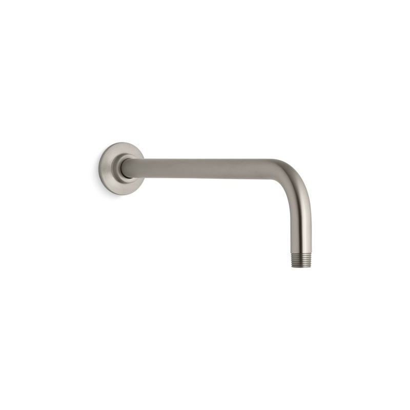 KOHLER K-10124-BN Wall-Mount Rainhead Arm And Flange In Vibrant Brushed Nickel