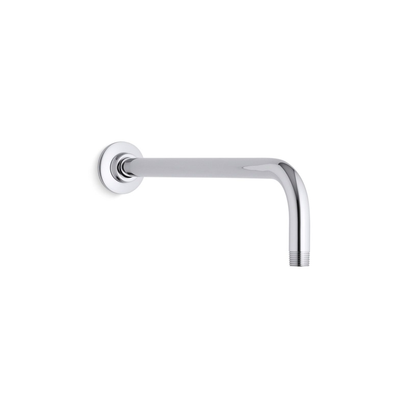 KOHLER K-10124-CP Wall-Mount Rainhead Arm And Flange In Polished Chrome