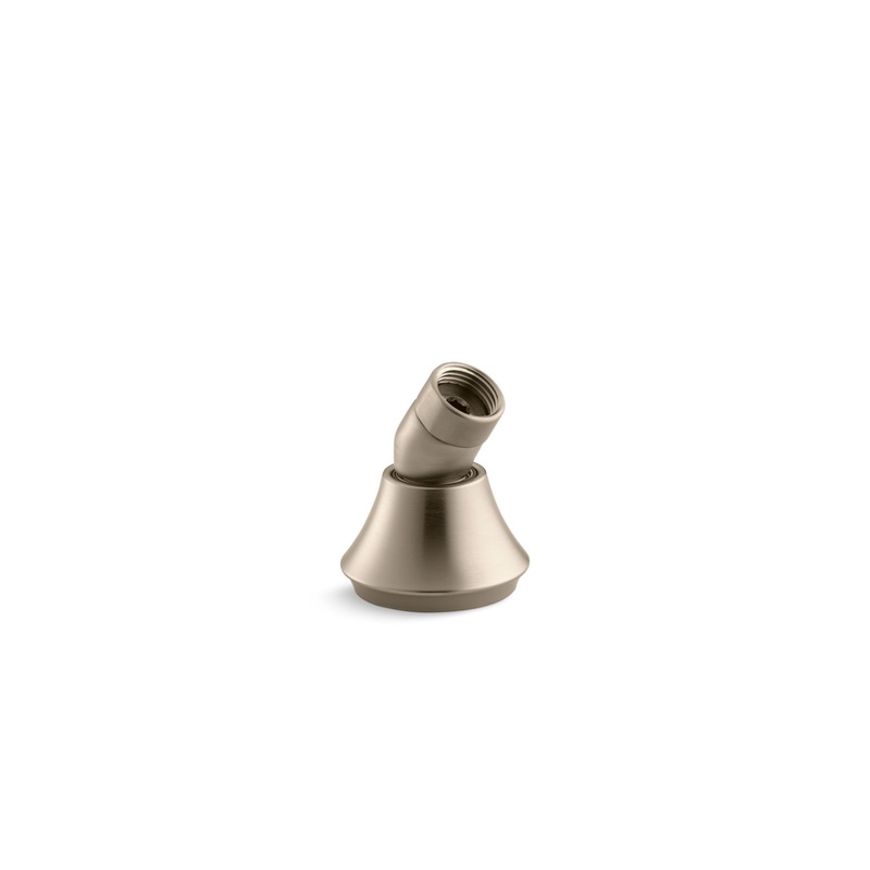 KOHLER K-368-BV Forte Deck-Mount Handshower Holder With Hoses In Vibrant Brushed Bronze