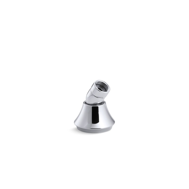KOHLER K-368-CP Forte Deck-Mount Handshower Holder With Hoses In Polished Chrome