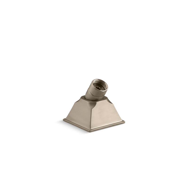 KOHLER K-424-BV Memoirs Deck-Mount Handshower Holder With Hoses In Vibrant Brushed Bronze