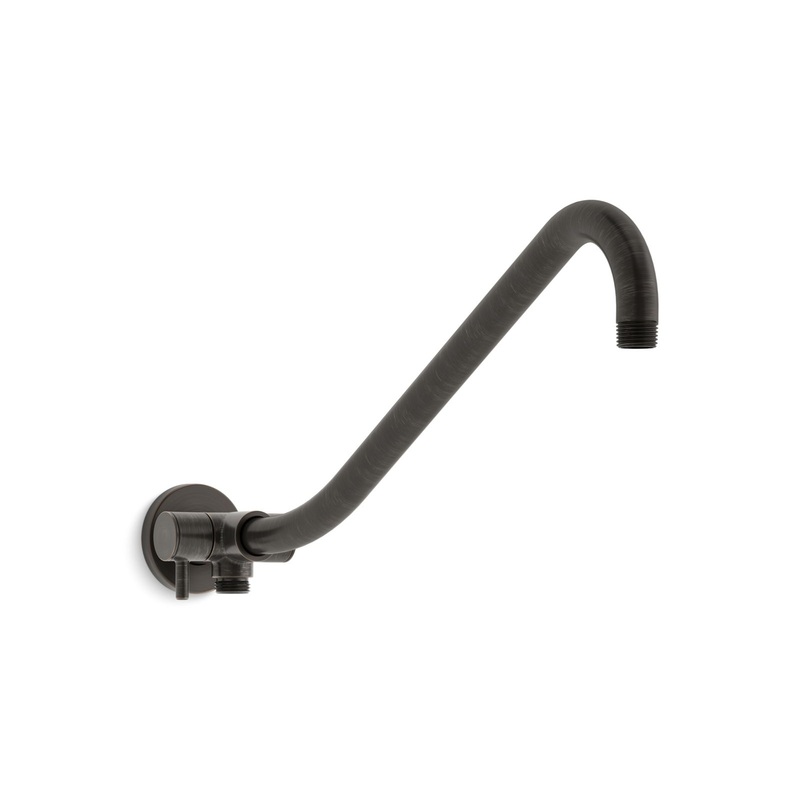 KOHLER K-76337-2BZ Gooseneck Rainhead Arm With 2-Way Diverter In Oil-Rubbed Bronze