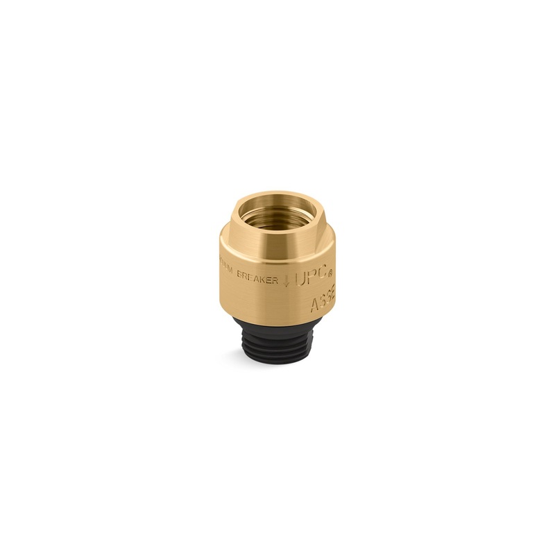 KOHLER K-9660-2MB Persona Vacuum Breaker, 1/2" X 1/2" In Vibrant Brushed Moderne Brass
