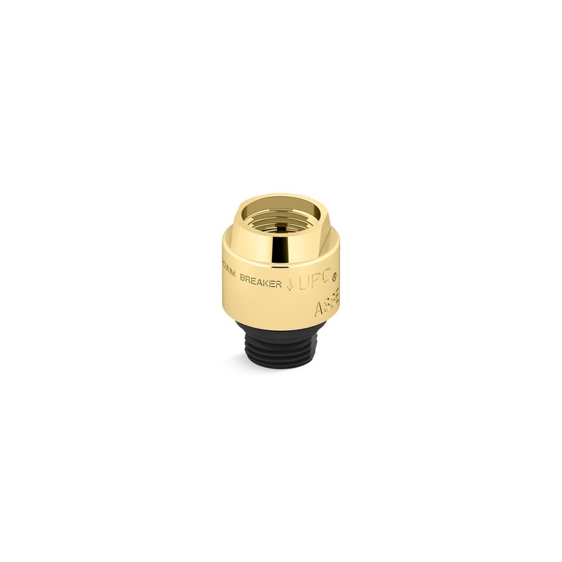 KOHLER K-9660-PB Persona Vacuum Breaker, 1/2" X 1/2" In Vibrant Polished Brass