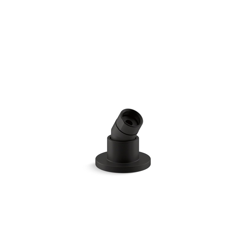 KOHLER K-977-BL Stillness Deck-Mount Handshower Holder With Hoses In Matte Black