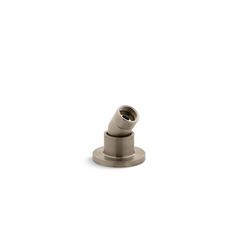 KOHLER K-977-BV Stillness Deck-Mount Handshower Holder With Hoses In Vibrant Brushed Bronze