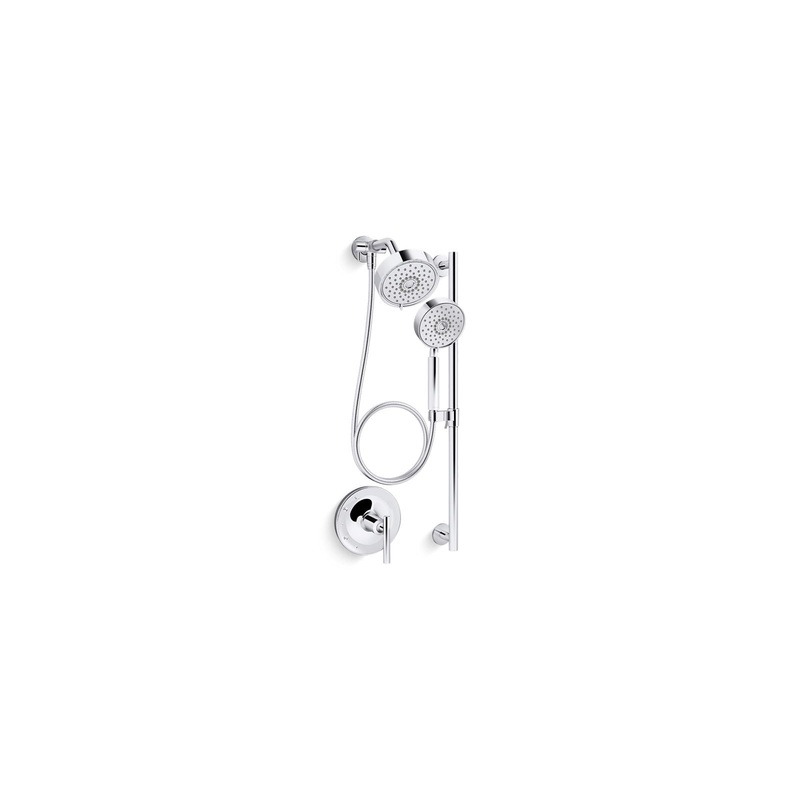 KOHLER K-22181-CP Purist Showering Kit, 2.5 Gpm In Polished Chrome