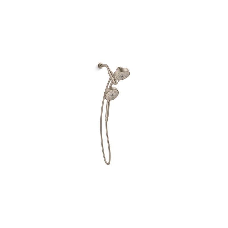 KOHLER K-23219-BV Purist 2-In-1 Multifunction 2.5 Gpm Shower Combo Kit In Vibrant Brushed Bronze