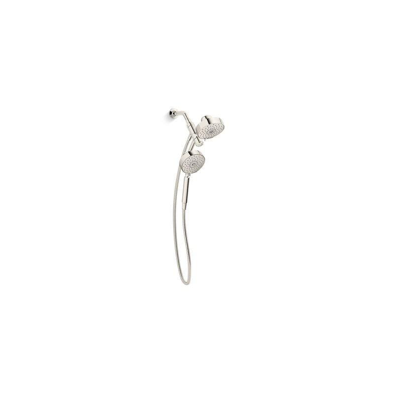 KOHLER K-23219-SN Purist 2-In-1 Multifunction 2.5 Gpm Shower Combo Kit In Vibrant Polished Nickel