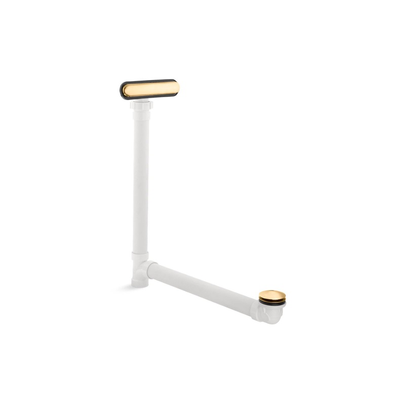 KOHLER K-7272-2MB Clearflo Slotted Overflow Bath Drain In Vibrant Brushed Moderne Brass