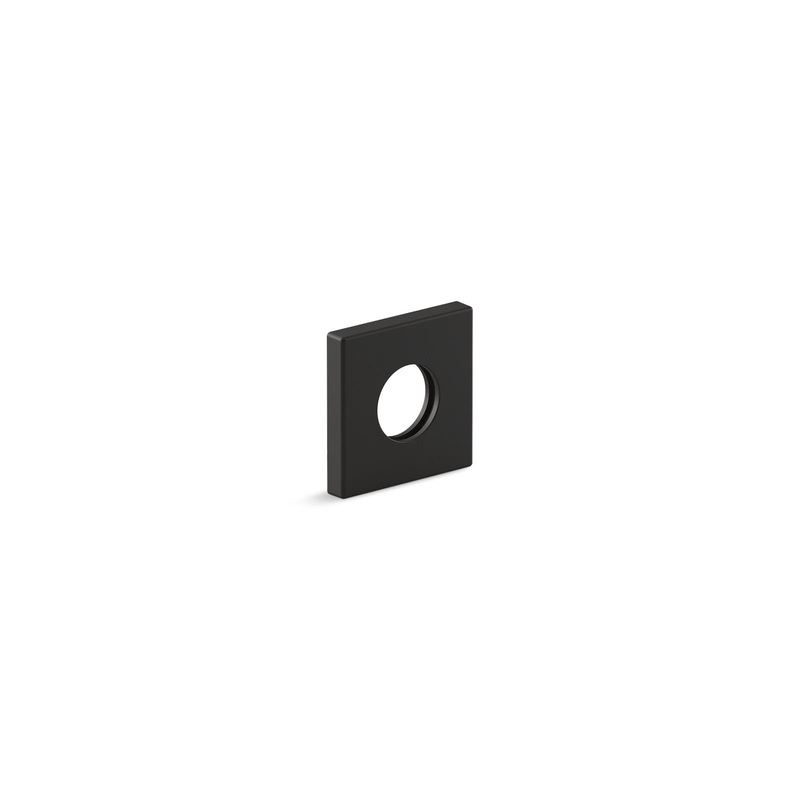 KOHLER K-76335-BL Shower Arm Trim Kit, Square In Matte Black