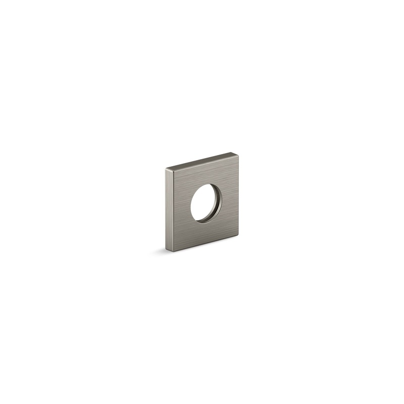 KOHLER K-76335-BN Shower Arm Trim Kit, Square In Vibrant Brushed Nickel
