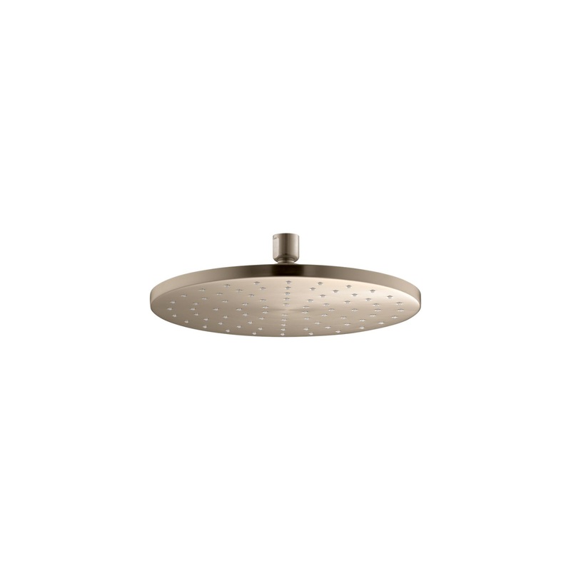 KOHLER K-13689-BV Contemporary Round 10" Single-Function Rainhead, 2.5 Gpm In Vibrant Brushed Bronze