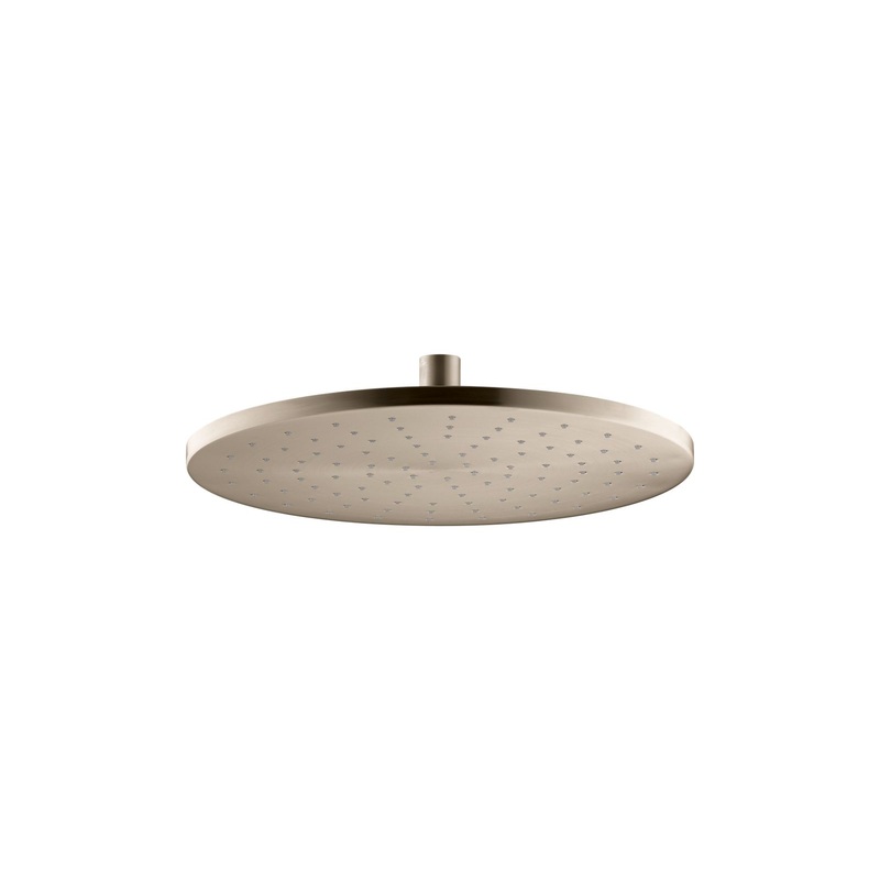 KOHLER K-13690-BV Contemporary 12 Round Single-Function Rainhead, 2.5 Gpm In Vibrant Brushed Bronze