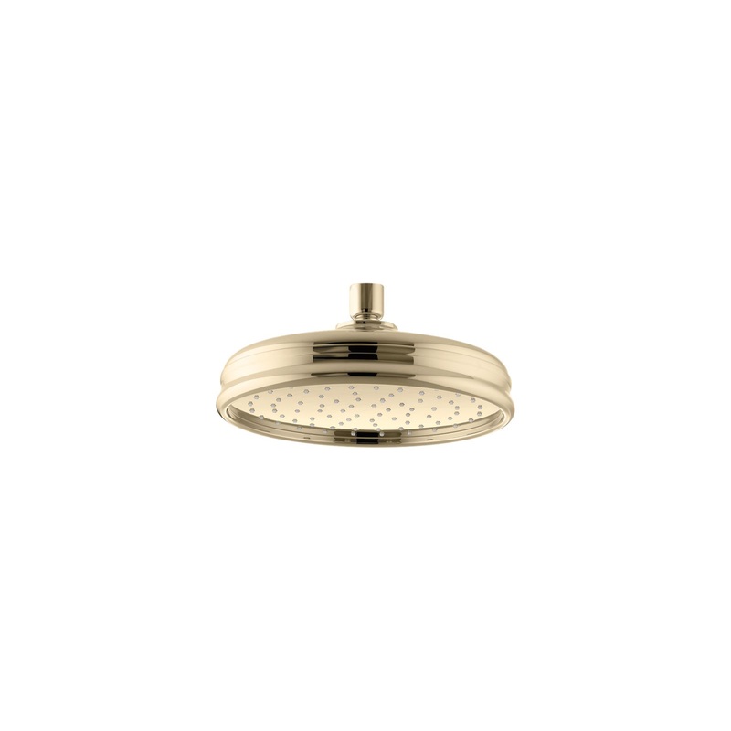 KOHLER K-13692-AF 8" Single-Function Rainhead, 2.5 Gpm In Vibrant French Gold