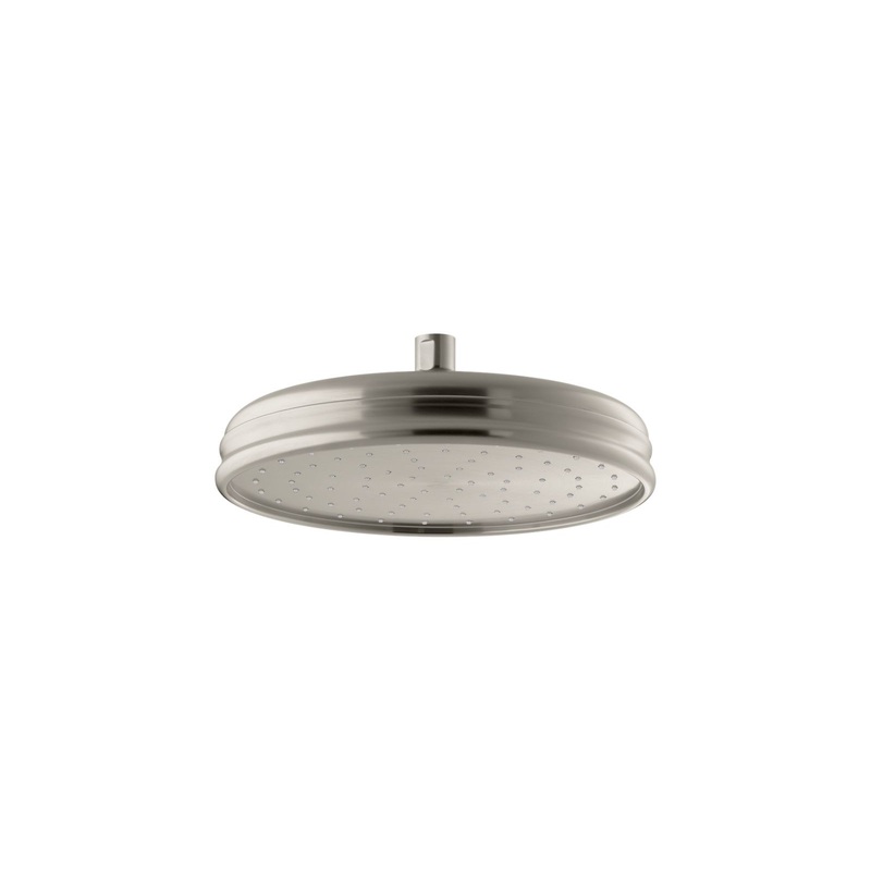 KOHLER K-13693-BN Traditional 10" Single-Function Rainhead, 2.5 Gpm In Vibrant Brushed Nickel