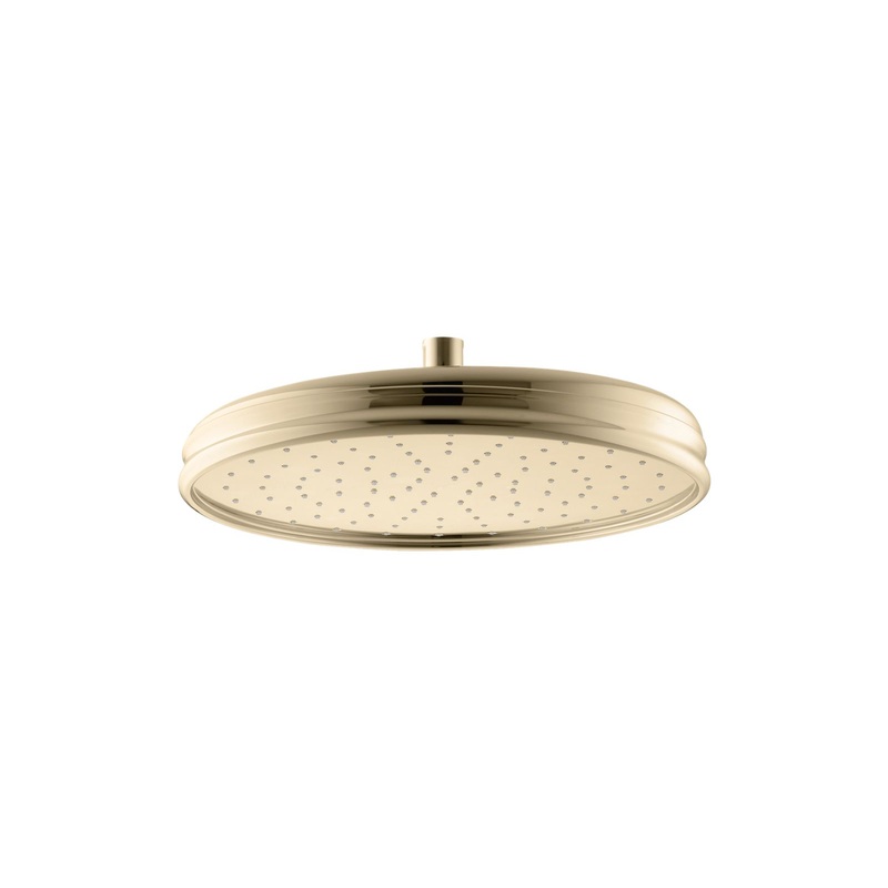 KOHLER K-13694-AF Traditional 12" Single-Function Rainhead, 2.5 Gpm In Vibrant French Gold