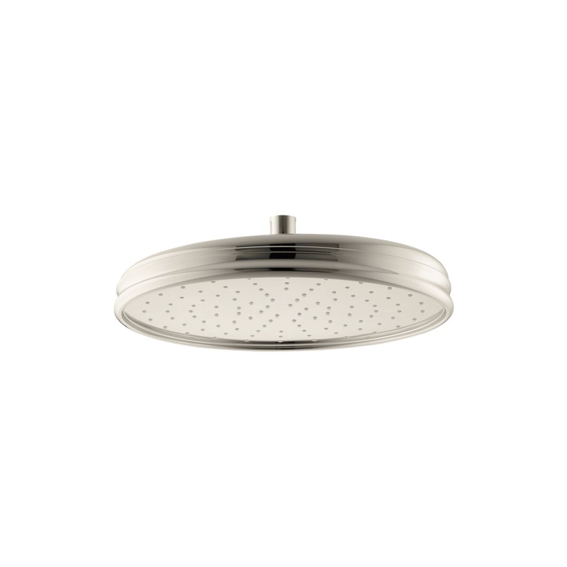 KOHLER K-13694-SN Traditional 12" Single-Function Rainhead, 2.5 Gpm In Vibrant Polished Nickel