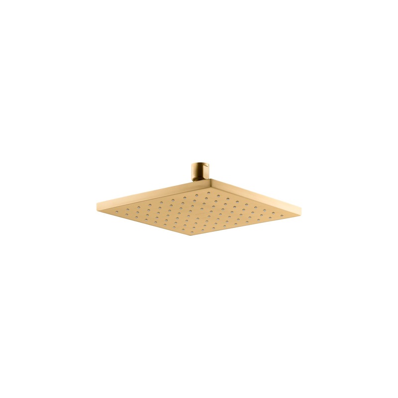 KOHLER K-13695-G-2MB Contemporary 8" Square Single-Function Rainhead, 1.75 Gpm In Vibrant Brushed Moderne Brass