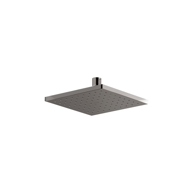 KOHLER K-13695-TT Contemporary Square 8" Single-Function Rainhead, 2.5 Gpm In Vibrant Titanium