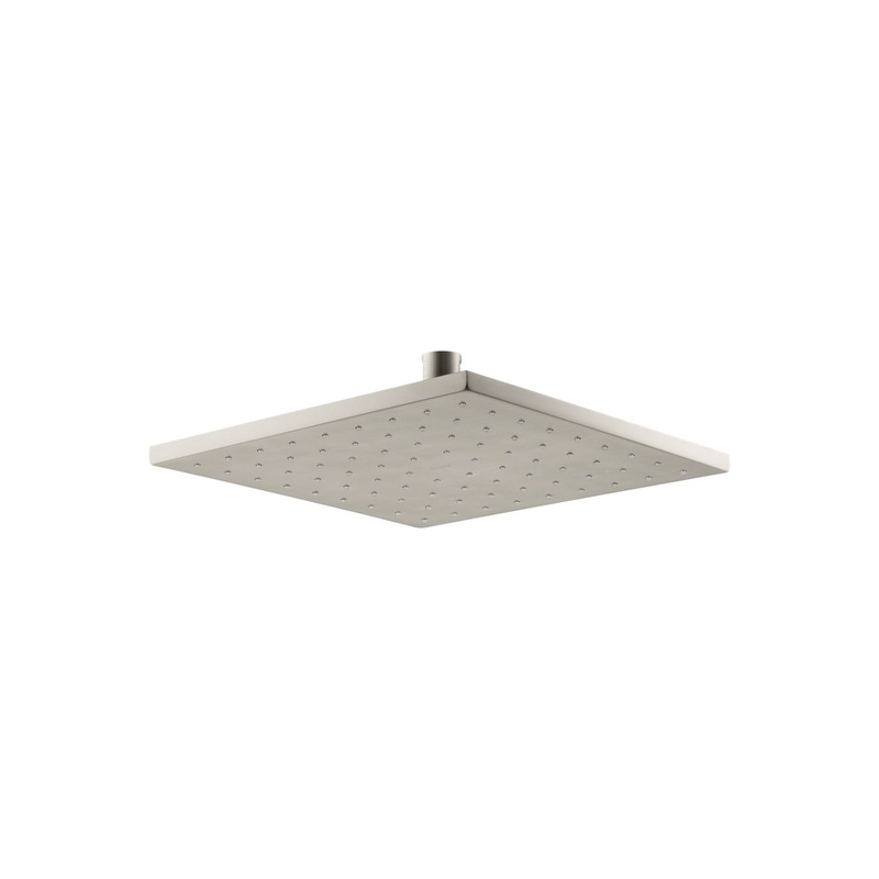 KOHLER K-13696-BN Contemporary Square 10" Single-Function Rainhead, 2.5 Gpm In Vibrant Brushed Nickel
