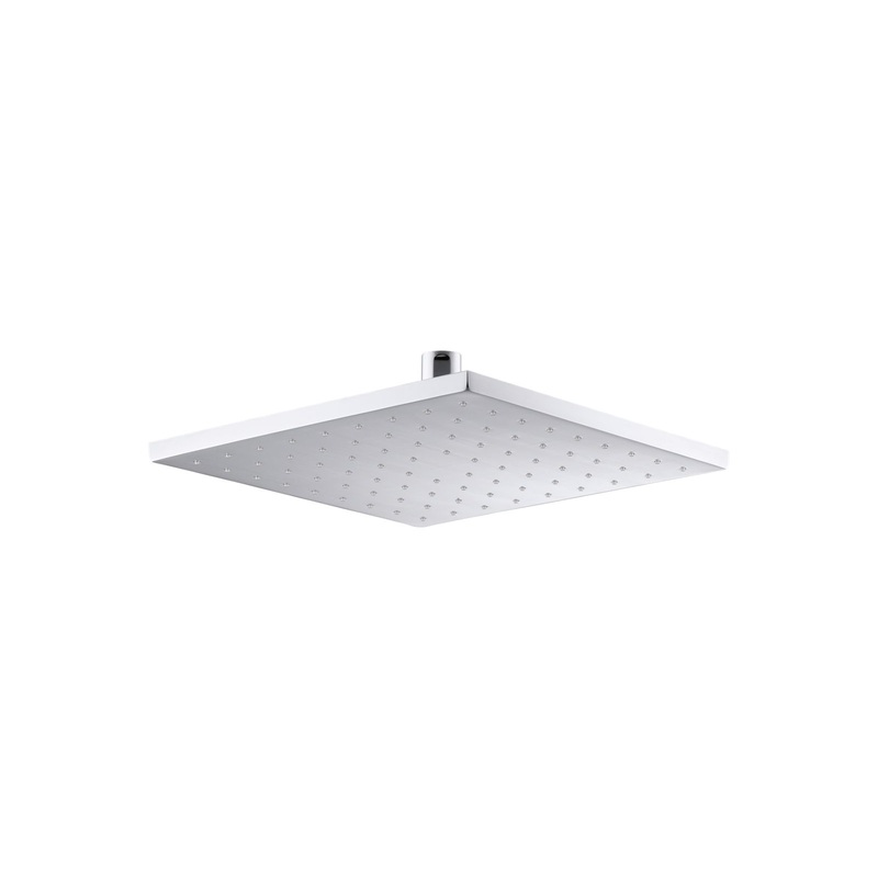 KOHLER K-13696-CP Contemporary Square 10" Single-Function Rainhead, 2.5 Gpm In Polished Chrome