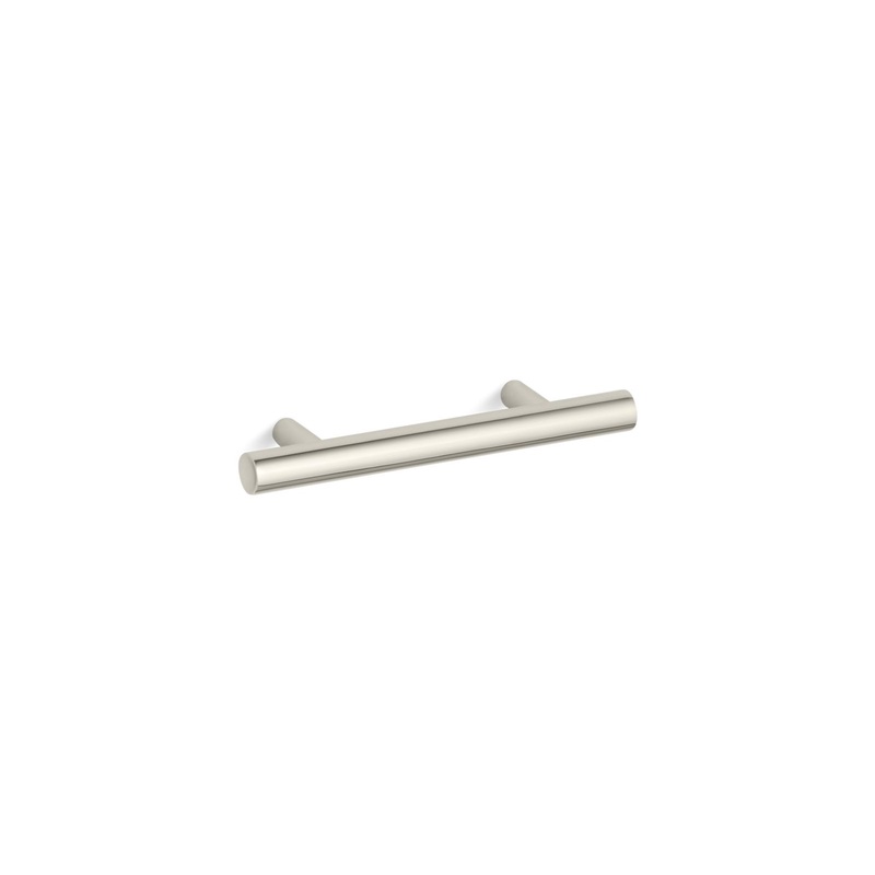 KOHLER K-14485-SN Purist 3" Cabinet Pull In Vibrant Polished Nickel