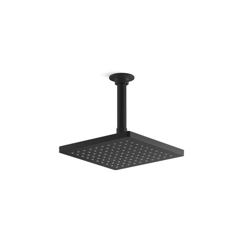 KOHLER K-26148-BL Honesty 8" Single-Function Rainhead, 2.5 Gpm In Matte Black