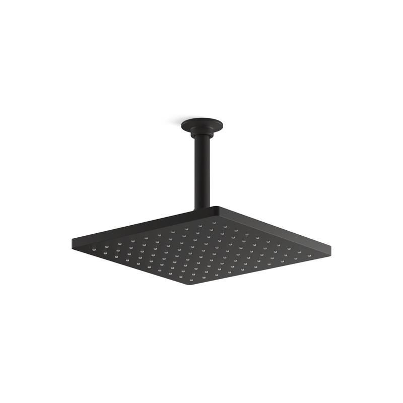 KOHLER K-26149-BL Honesty 10" Single-Function Rainhead, 2.5 Gpm In Matte Black