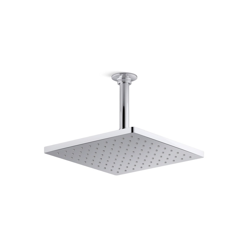 KOHLER K-26149-CP Honesty 10" Single-Function Rainhead, 2.5 Gpm In Polished Chrome