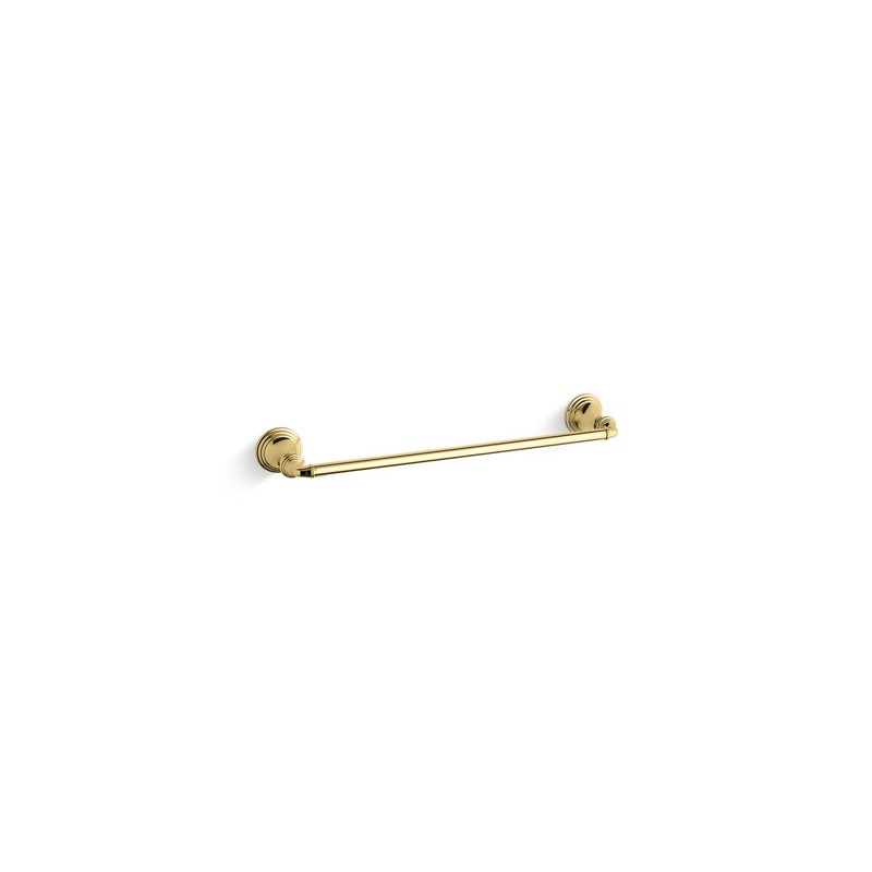 KOHLER K-10550-PB Devonshire 18" Towel Bar In Vibrant Polished Brass