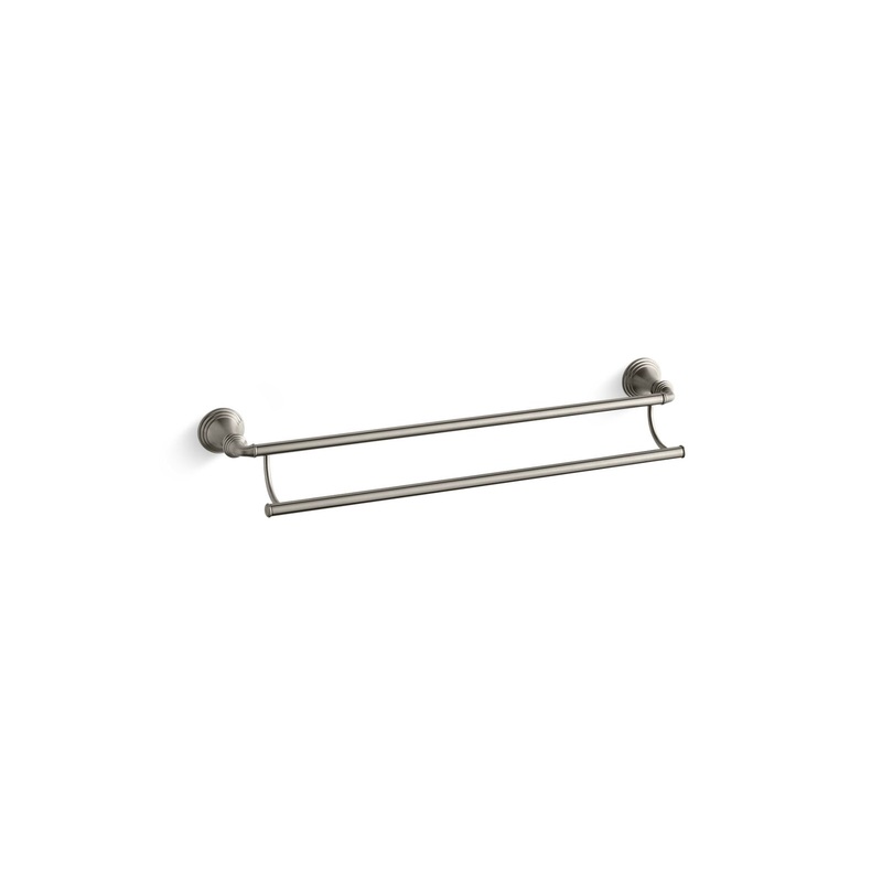 KOHLER K-10553-BN Devonshire 24" Double Towel Bar In Vibrant Brushed Nickel
