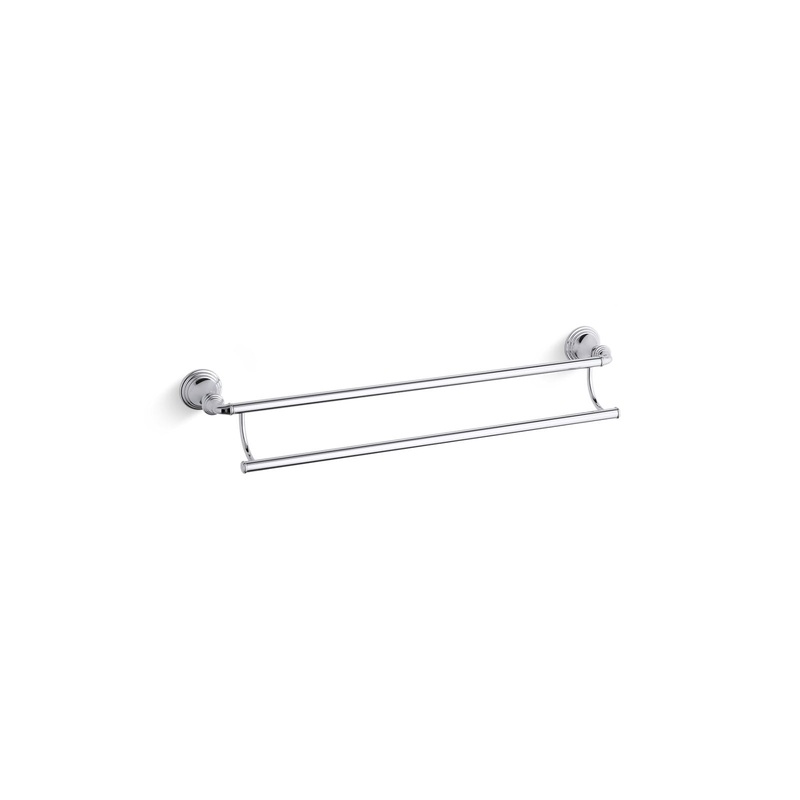 KOHLER K-10553-CP Devonshire 24" Double Towel Bar In Polished Chrome