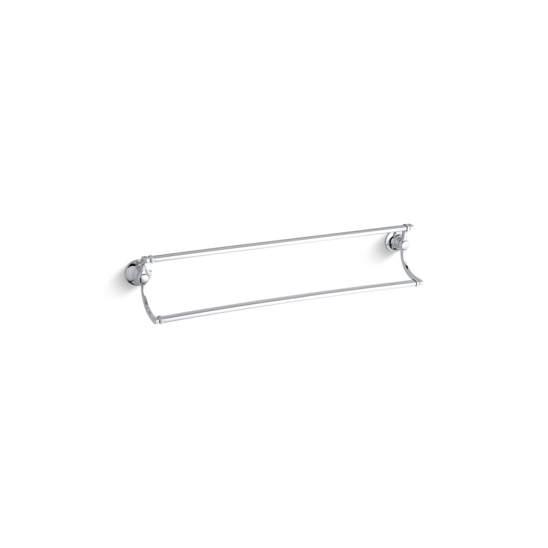KOHLER K-11413-CP Bancroft 24" Double Towel Bar In Polished Chrome
