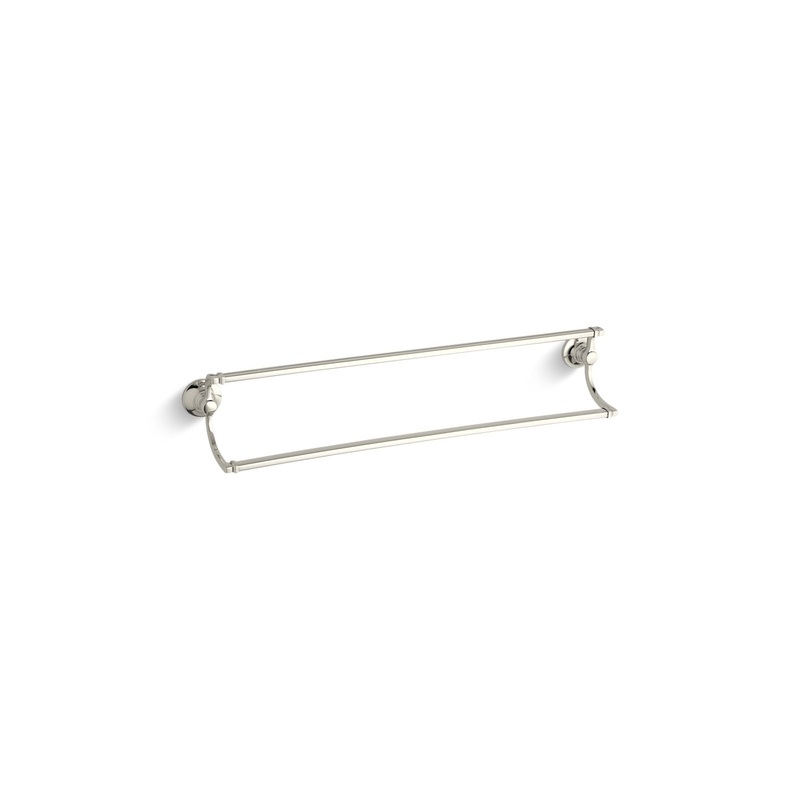 KOHLER K-11413-SN Bancroft 24" Double Towel Bar In Vibrant Polished Nickel