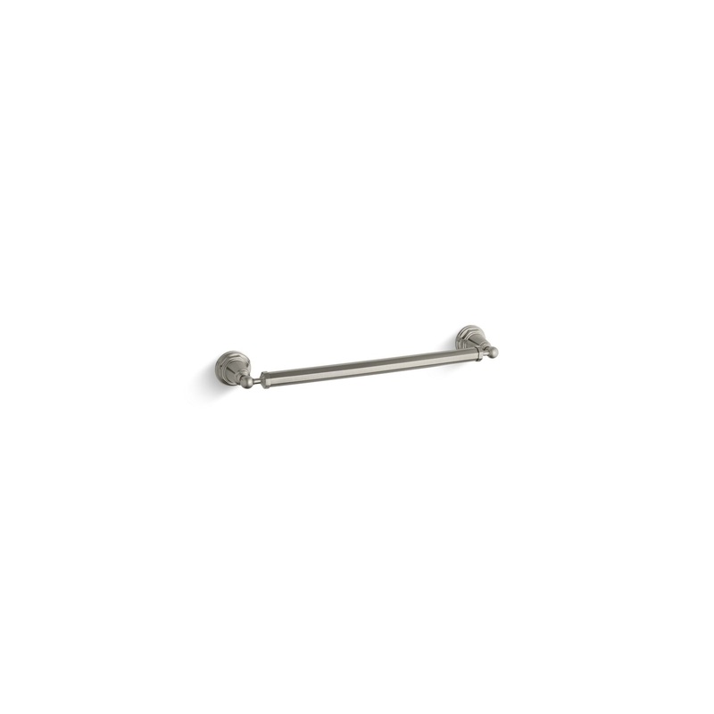 KOHLER K-13108-BN Pinstripe 18" Towel Bar In Vibrant Brushed Nickel