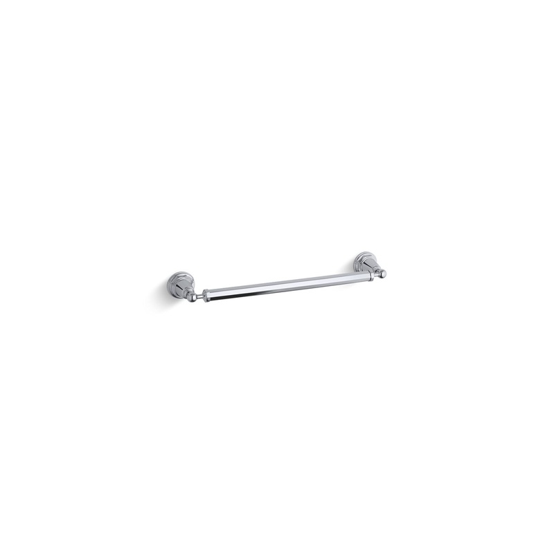 KOHLER K-13108-CP Pinstripe 18" Towel Bar In Polished Chrome