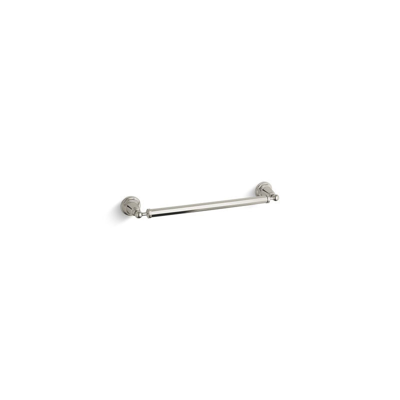 KOHLER K-13108-SN Pinstripe 18" Towel Bar In Vibrant Polished Nickel