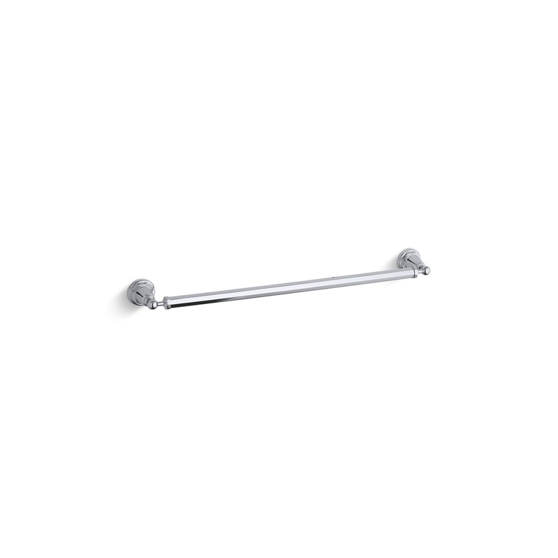 KOHLER K-13109-CP Pinstripe 24" Towel Bar In Polished Chrome
