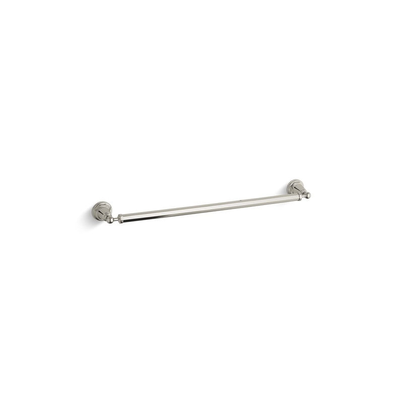 KOHLER K-13109-SN Pinstripe 24" Towel Bar In Vibrant Polished Nickel