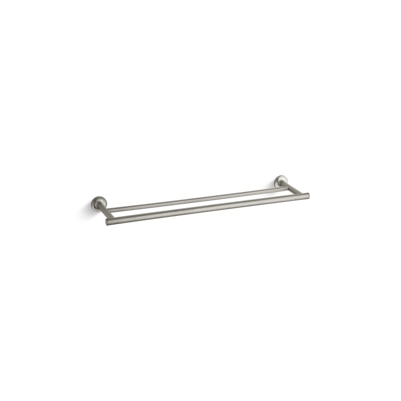 KOHLER K-14375-BN Purist 24" Double Towel Bar In Vibrant Brushed Nickel
