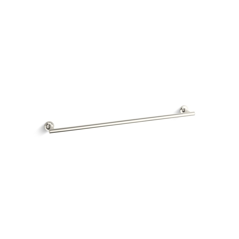 KOHLER K-14437-SN Purist 30" Towel Bar In Vibrant Polished Nickel