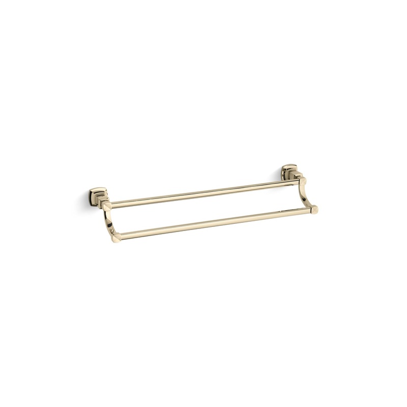 KOHLER K-16253-AF Margaux 24" Double Towel Bar In Vibrant French Gold