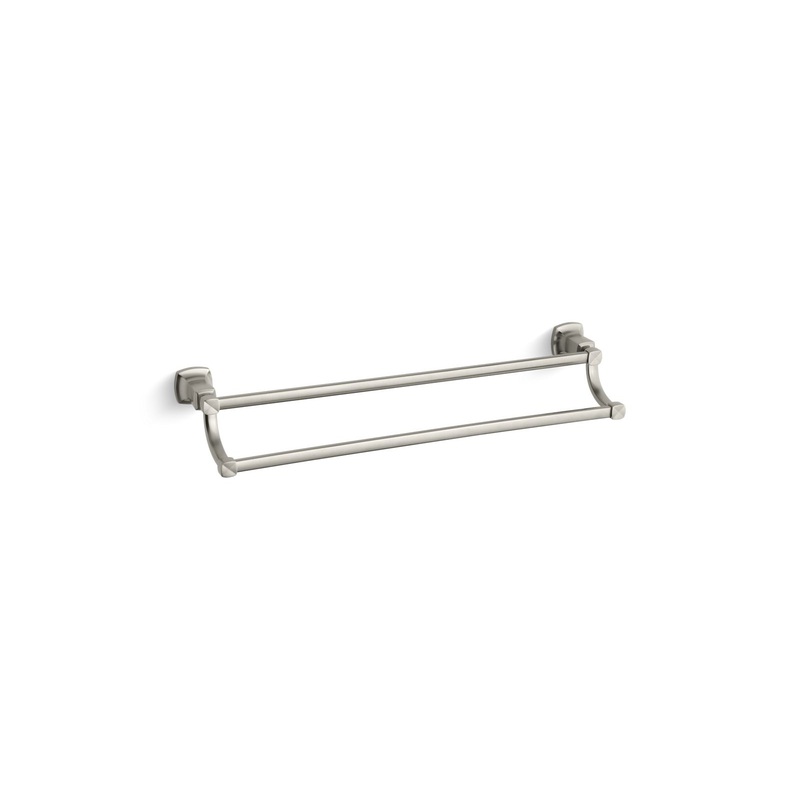 KOHLER K-16253-BN Margaux 24" Double Towel Bar In Vibrant Brushed Nickel