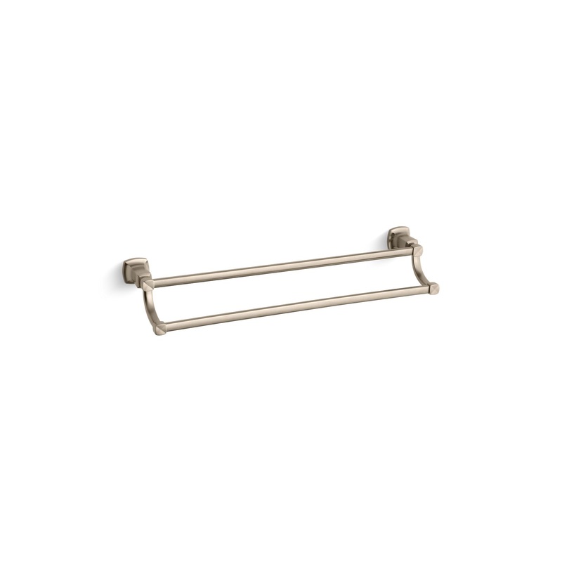 KOHLER K-16253-BV Margaux 24" Double Towel Bar In Vibrant Brushed Bronze