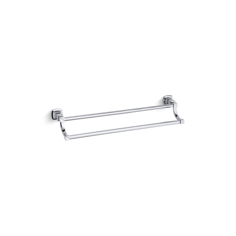 KOHLER K-16253-CP Margaux 24" Double Towel Bar In Polished Chrome
