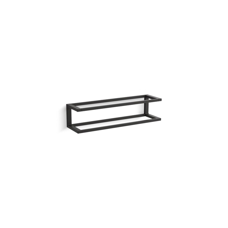 KOHLER K-22561-BL Draft 18" Towel Bar Frame In Matte Black